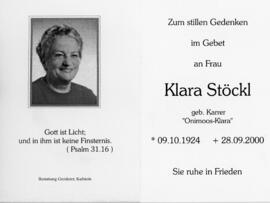 Klara Stöckl geb Karrer Onimoos 289