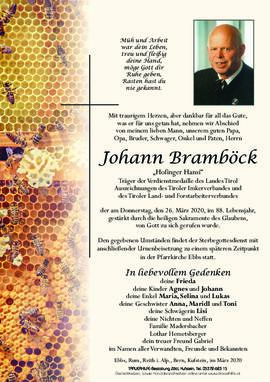 Johann Bramböck 26 03 2020