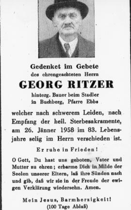 Georg Ritzer Stadler 26 01 1958