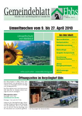 Ebbser Gemeindeblatt 122 2010 03 Umwelt