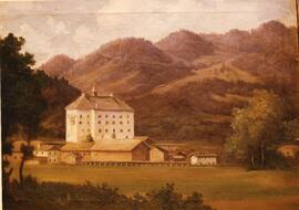 Schloss Wagrain Gemälde von Thomas Buchauer 1872