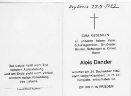 Alois Dander 24 09 1982