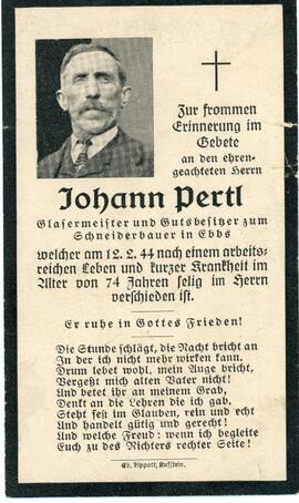 Johann Pertl Schneiderbauer 12 02 1944