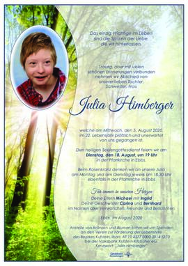Julia Himberger 05 08 2020