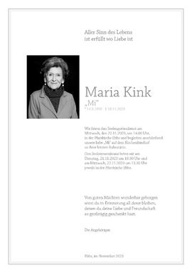 Maria Kink 18 11 2023