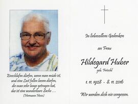 Hildegard Huber geb Fröschl 08 11 2016