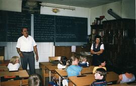 VS Buchberg Lehrerehepaar Holas während Unterricht 20 06 1984