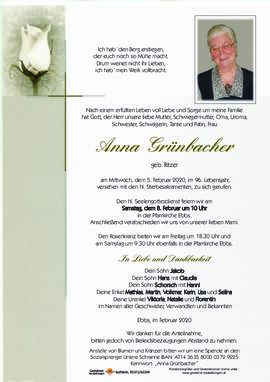 Anna Grünbacher geb Ritzer 05
