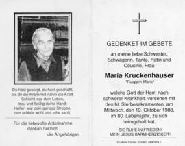 Maria Kruckenhauser Ruapp 19 10 1988