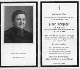 Anna Hörhager geb Aufhammner Postwirt Ebbs 04 01 1959