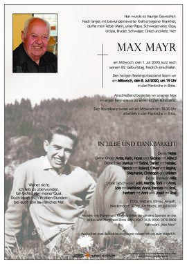 Max Mayr 01 07 2020
