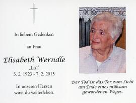 Elisabeth Werndle 07 02 2015