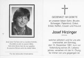 Josef Hirzinger 15 12 1991