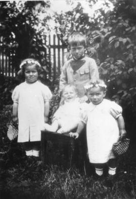 Anker Kinder Annemarie, Michael, Bernhard und Gabi