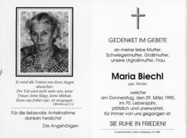Maria Biechl geb Richter 29 03 1990