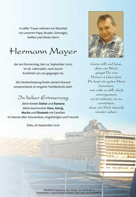 Hermann Mayer 24 09 2020
