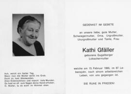 Katharina Gfäller geb Gugelberger Lobach Oberndorf 15 02 1985