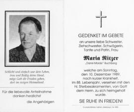 Maria Ritzer Dankl 10 12 1989