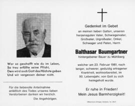 Balthasar Baumgartner Mühlberger 23 02 1981