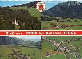 Postkarte Ebbs vversch Flugaufnahmen ca 1970