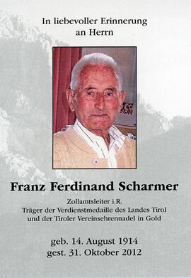 Franz Ferdinand Scharmer 31 10 2012
