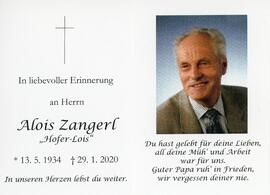 Alois Zangerl Hofer Lois 29 01 2020