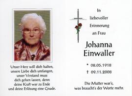 Johanna Einwaller 09 11 2008