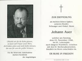 Johann Auer 15 11 1998