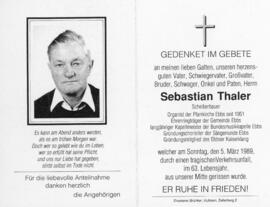 Sebastian Thaler Scheiber 05 03 1989