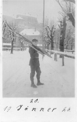 Vogl Josef Schifahren vor Festung Kufstein 20 01 1926