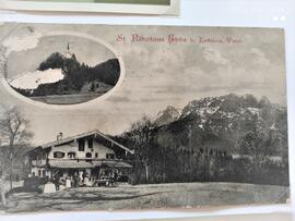 Postkarte Gasthaus St. Nikolaus 1910