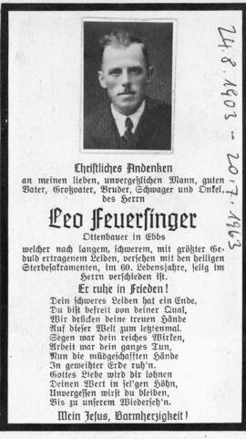 Leo Feuersinger Otten 24 08 1903 bis 20 07 1963