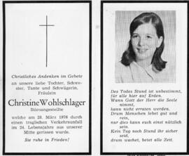 Christine Wohlschlager 28 03 1976