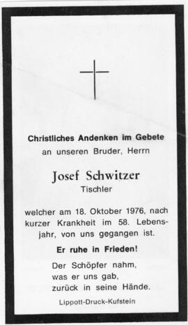Josef Schwitzer 18 10 1976