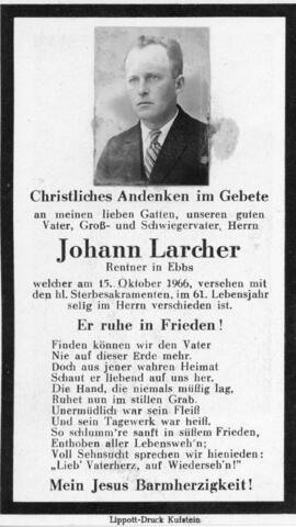 Johann Larcher 15 10 1966