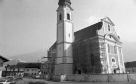 Pfarrkirche Ebbs Außenrenovierung 1982 003