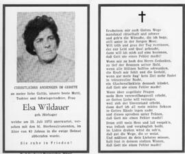 Elsa Wildauer geb Hörhager 25 07 1973