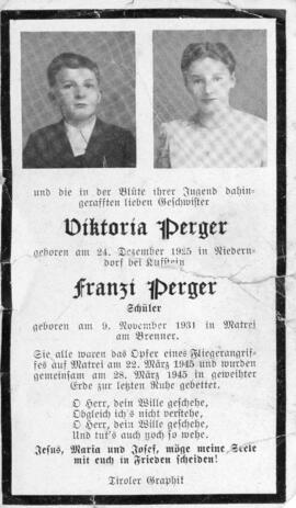 Franz Perger Matrei am Brenner