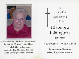 Eleonore Ederegger geb Frick 12 01 2011