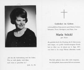 Maria Stöckl geb Ritzer 04 09 1971