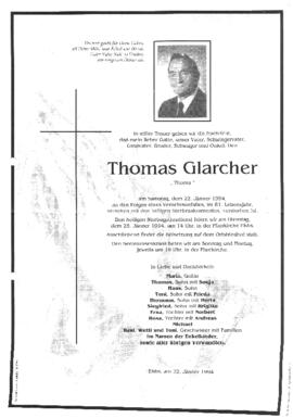 Thomas Glarcher 22 01 1994