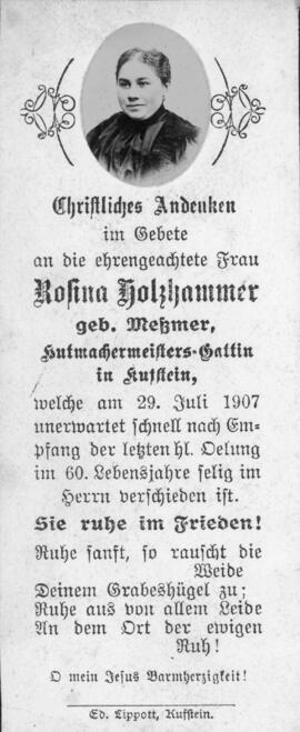 Rosina Holzhammer geb Meßmer Kufstein 29 07 1907
