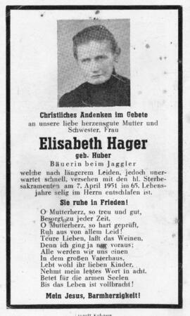 Elissabeth Hager geb Huber Jaggler Langkampfen 07 04 1951