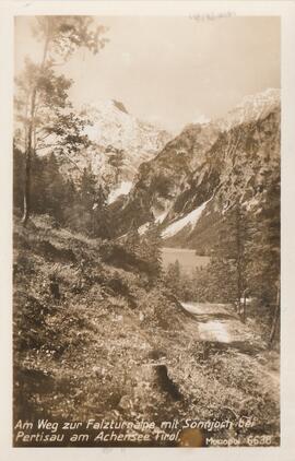 6638, Ansichtskarte, Weg zur Falzturnalpe, Pertisau
