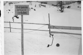 Seilriss Schlepplift am 12.03.1961