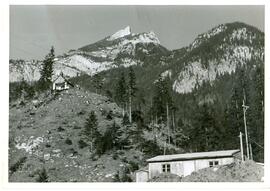 Bauhütte gegen Häuserer Bühel und Rotspitz