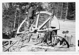 Umlenkrolle Transport Materialseilbahn