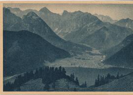Blick auf Pertisau und Karwendelgebirge, Tirol
