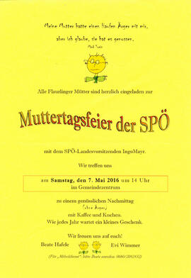 Muttertagsfeier SPÖ
