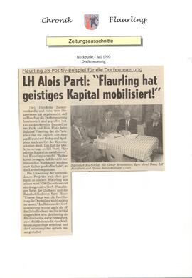 LH Alois Partl: Flaurling hat geistiges Kapital mobilisiert!